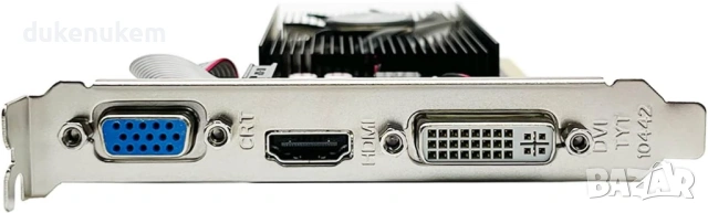 Видеокарта Low Profile SAPLOS GT 210 – 1GB DDR3, HDMI / DVI / VGA, снимка 2 - Видеокарти - 53382321
