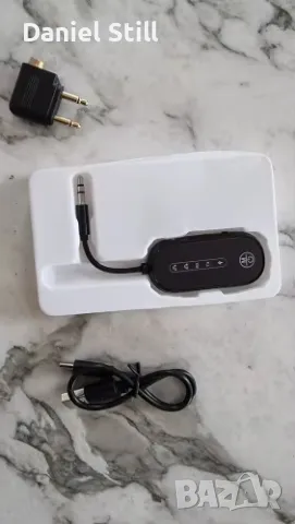 Самолетен Аудио адаптер 2 в 1 СВЪРЗВА ДВЕ УСТРОЙСТВА Bluethooth 5.4 Приемник/Предавател , снимка 4 - Други - 48797762