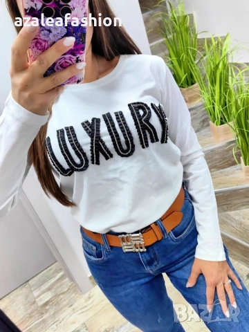 Дамска блуза Luxury, снимка 5 - Блузи с дълъг ръкав и пуловери - 51740798