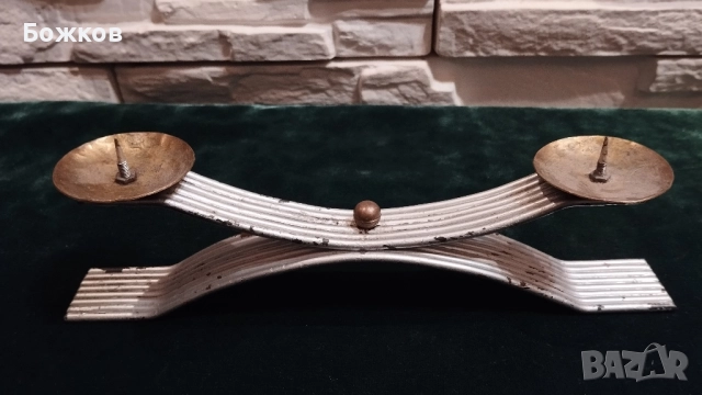 свещник месинг, снимка 2 - Други - 52547686