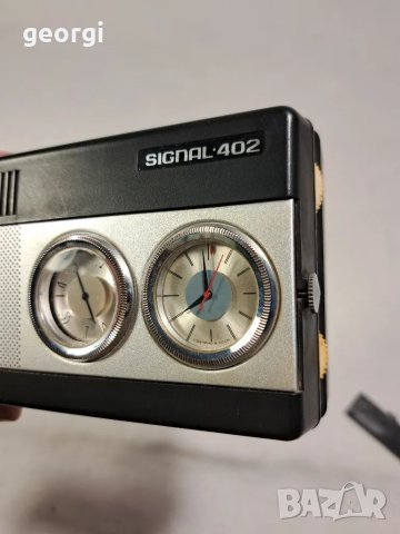 ретро съветско радио транзистор Signal tento 402 , снимка 9 - Радиокасетофони, транзистори - 47959618