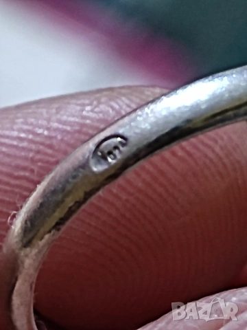 Сребърен пръстен с кристал и циркони, снимка 3 - Пръстени - 53711010