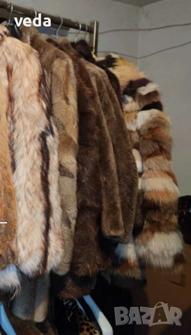 6 броя кожени палта естествен косъм различни размери