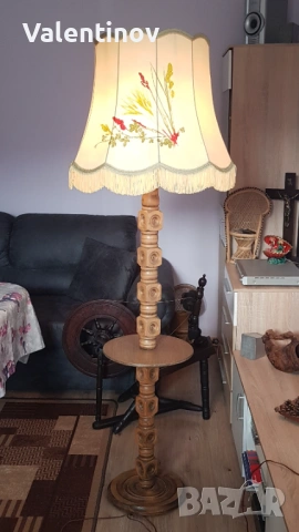 Старинен дървен лампион, снимка 3 - Лампиони - 53200534