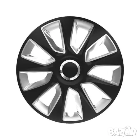 Тасове за джанти 14'' Versaco Stratos RC черен/сребрист