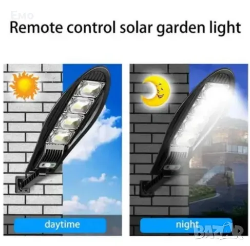 Соларна лампа SOLAR DRAGON със сензор за движение и дистанционно управление 777N, снимка 6 - Соларни лампи - 47999726