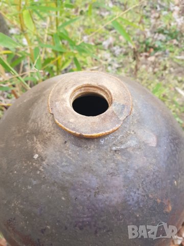 Голям стар керамичен оцетник, снимка 4 - Колекции - 35707508