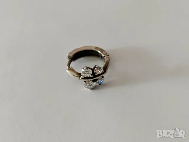 Единични сребърни обеци, снимка 6 - Обеци - 56014994