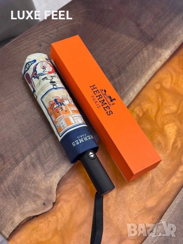 HERMES 💎Дамски Чадър ☔, снимка 5 - Други - 53287669