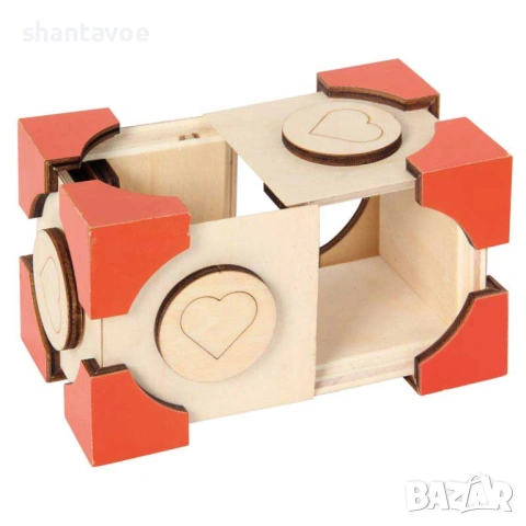 Ескейп кутия дървен пъзел Сърце, снимка 4 - Романтични подаръци - 53711939