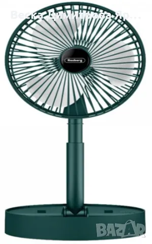 Вентилатор USB Rosberg, 4.5W, 6" , Бял/зелен, настолен, 2 ГОДИНИ ГАРАНЦИЯ, снимка 4 - Друга електроника - 49449525