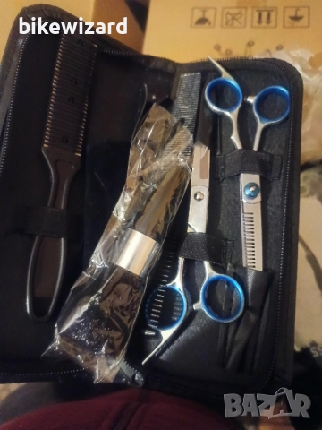 Комплект професионални ножици за подстригване 10 в 1 НОВО, снимка 6 - Други стоки за дома - 52124958