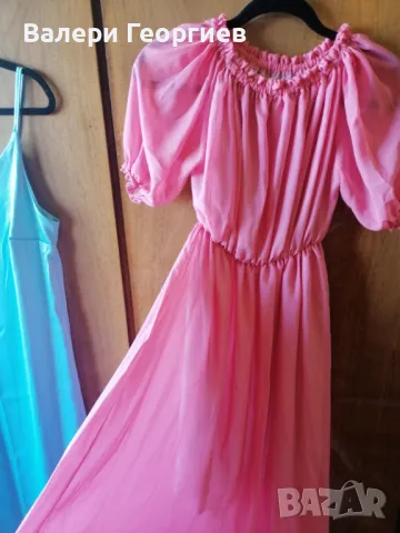 Дамски дълги сатенени рокли, снимка 3 - Рокли - 49596316