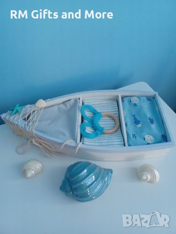 Подарък за новородено бебе, Прекрасен подарък за погача и изписване на бебе, снимка 4 - Комплекти за бебе - 41626557