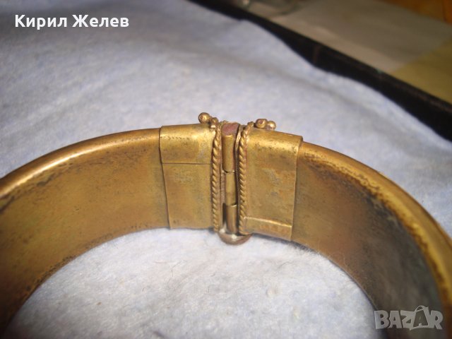 СТАРА НЕФРИТЕНА ТИБЕТСКА ЕТНОГРАФСКА БРОНЗОВА ГРИВНА с ОБКОВ от РОГ МАЙСТОРСКА РЪЧНА ИЗРАБОТКА 26205, снимка 11 - Антикварни и старинни предмети - 35996878