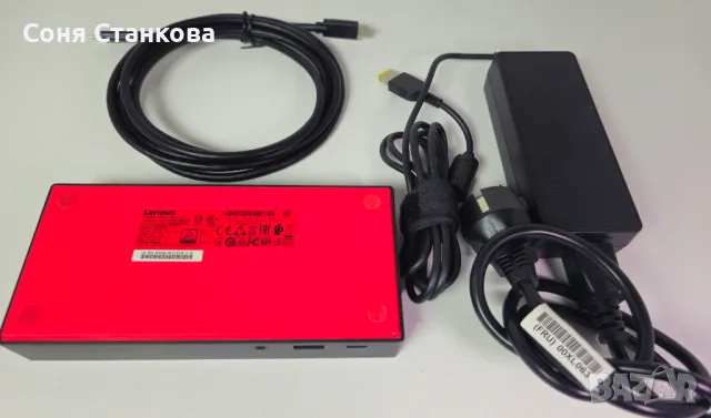Lenovo Docking Station USB-C Dock Gen 2 - USB-C и 90w захранване, снимка 2 - Други - 50256403