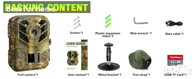 Ловна камера Coolifepro WiFi Bluetooth с приложение, 48MP + КАРТА 32GB, снимка 7 - Оборудване и аксесоари за оръжия - 50050958