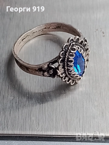 Дамски сребърен пръстен , снимка 2 - Пръстени - 53511325