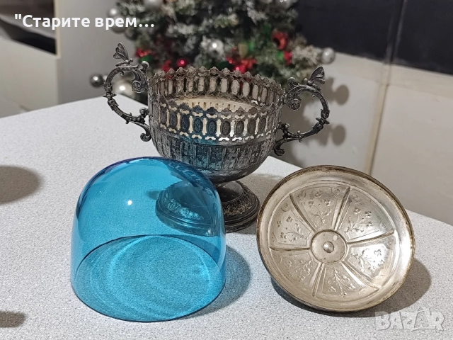 Антикварна Захарница / Бонбониера WMF, снимка 2 - Антикварни и старинни предмети - 52347514