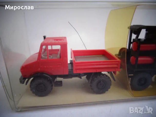 WIKING H0 1/87 MERCEDES UNIMOG КАМИОН ТИР ИГРАЧКА МОДЕЛ, снимка 2 - Колекции - 47784959