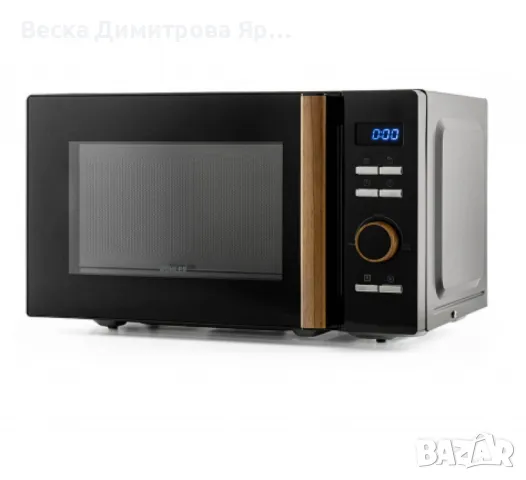 Микровълнова фурна 20L,черна, дигитална, снимка 4 - Микровълнови - 47895950