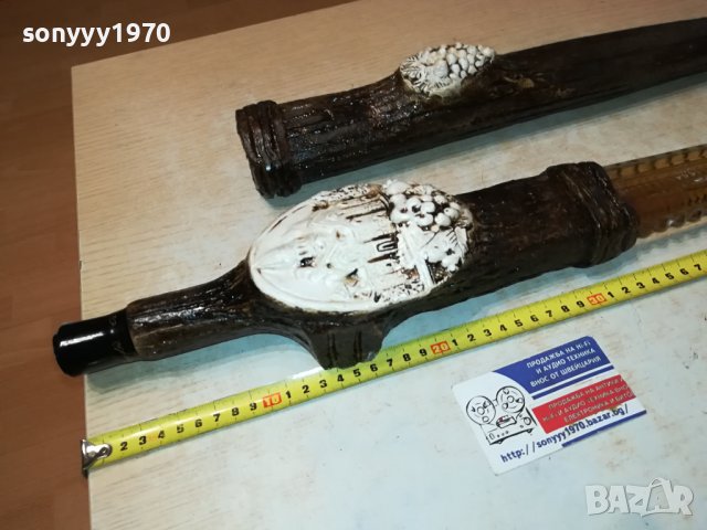 СТЪКЛЕН МЕЧ С НОЖНИЦА 80СМ 0907230850, снимка 3 - Антикварни и старинни предмети - 41492922