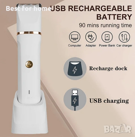 3-в-1 Електрическа бръсначка за брада с база | Подстригване, оформяне и грижа в едно устройство, снимка 7 - Друга електроника - 53755198