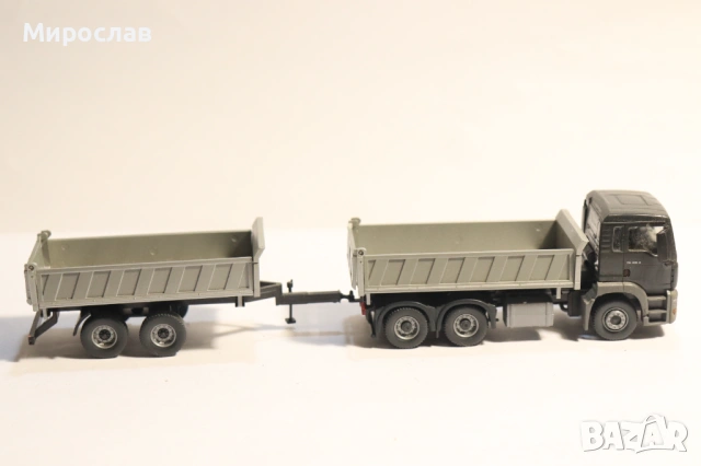 WIKING H0 1/87 MAN САМОСВАЛ ГОНДОЛА КАМИОН КОЛИЧКА МОДЕЛ, снимка 6 - Колекции - 53017897