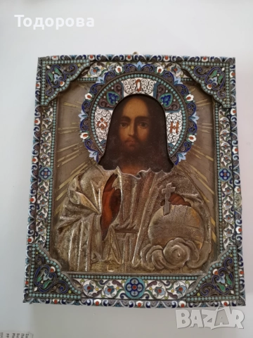 Лот сребърни икони Царска Русия,икона ,емайл/златна сребърен сребро 84/12000 евро