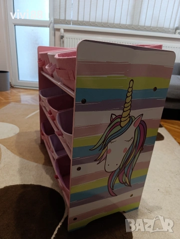 Детска розова етажерка , снимка 3 - Мебели за детската стая - 53469520