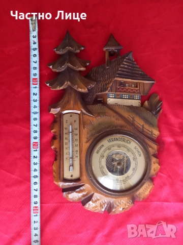 ШВАРЦВАЛД Стар Немски Барометър , снимка 7 - Антикварни и старинни предмети - 52845132