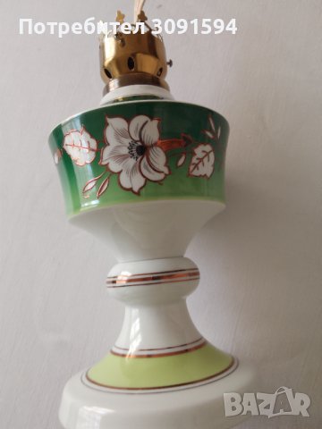  Стара  Газена  порцеланова лампа маркирана  GDR, снимка 17 - Други ценни предмети - 41143906