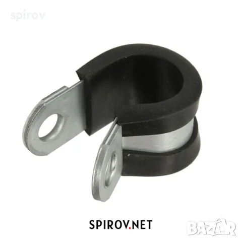 P‑скоба за кабели и маркучи метална с гумена подложка (6–70 mm), снимка 6 - Части - 55715841