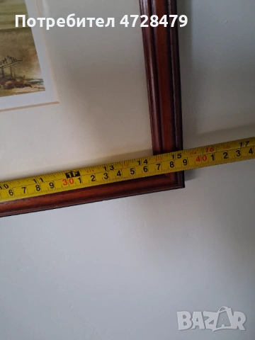 Картини акварел с красиви рамки и подпис на художника., снимка 3 - Декорация за дома - 53704999