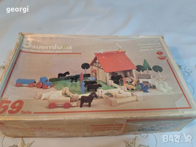 ретро немска игра Vero с дървени фигурки 33/2, снимка 10 - Фигурки - 53396124