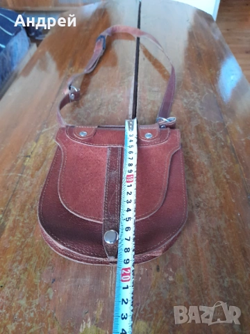 Стара дамска кожена чанта #31, снимка 2 - Други ценни предмети - 53431878