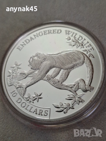 Сребро Белийз 10 д.