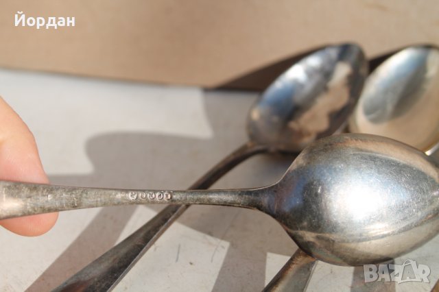 6 броя посребрени лъжици, снимка 4 - Колекции - 39180026