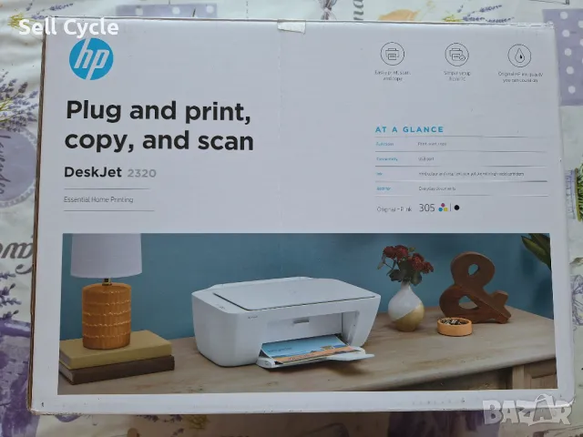 ✅ЦВЕТЕН ПРИНТЕР И СКЕНЕР HP DESKJET 2320❗, снимка 4 - Принтери, копири, скенери - 48687000