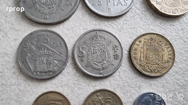 Монети. Испания. Испански песети. 9 бр., снимка 4 - Нумизматика и бонистика - 39373950