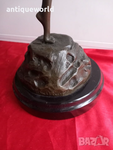 Pierre Le Faguays,Бронзова Скулптура, Богиня Диана, снимка 3 - Антикварни и старинни предмети - 53129260