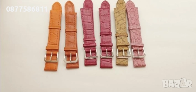 НОВА ЛУКСОЗНА СИНЯ КАИШКА ЗА ЧАСОВНИК ОТ ЕСТЕСТВЕНА КОЖА. СИНИ КАИШКИ ЗА ЧАСОВНИЦИ SINIA KAISHKA, снимка 17 - Каишки за часовници - 51612198