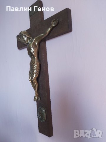 Стар кръст , Исус Христос 50.5х30см, снимка 9 - Други ценни предмети - 41394653