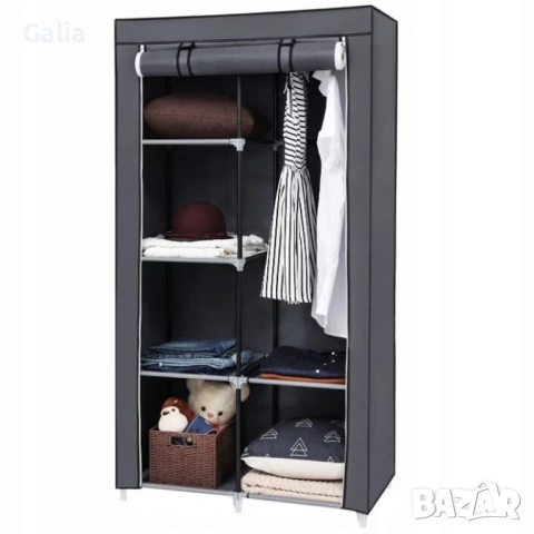 Сгъваем текстилен шкаф XXL, снимка 3 - Шкафове - 53768110