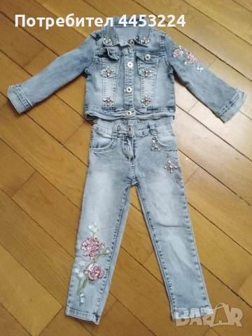 Бебешки дънки и дънков комплект, снимка 12 - Бебешки дънки - 51835224