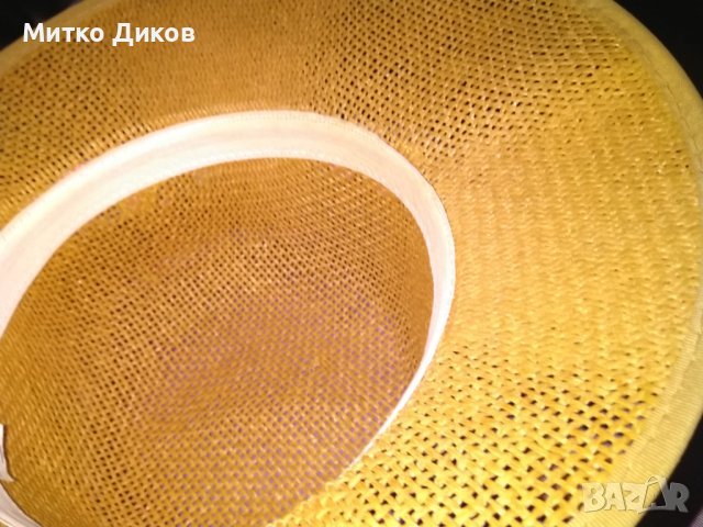 Женска сламена с панделка панама модерна шапка нова №58, снимка 5 - Шапки - 44808488