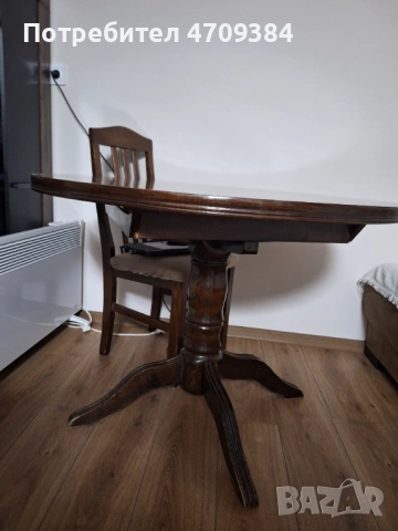 Продавам трапезна маса с 4 стола, снимка 2 - Маси - 53102180