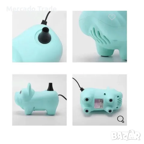 Електрическа помпа за балони Mercado Trade, Тюркоазено куче, снимка 3 - Аксесоари за велосипеди - 50181772