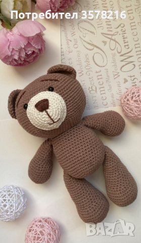 Плетена играчка мечок, подарък, снимка 3 - Плюшени играчки - 38987832