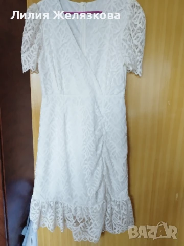 Нова рокля,бяла дантела, снимка 1